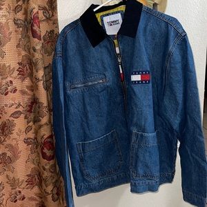 NEW Large Vintage Tommy Hilfiger Jean Jacket